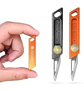 Joycube 2-Pack Mini Utility Knife Box Cutter, Compact Retractable Package Letter Opener, Small Po...