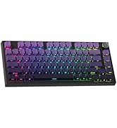 COSTOM WK75 75% Wireless Gaming Mechanical Keyboard,BT5.0/2.4GHz/USB-C, Hot Swappable Pre-lubed C...