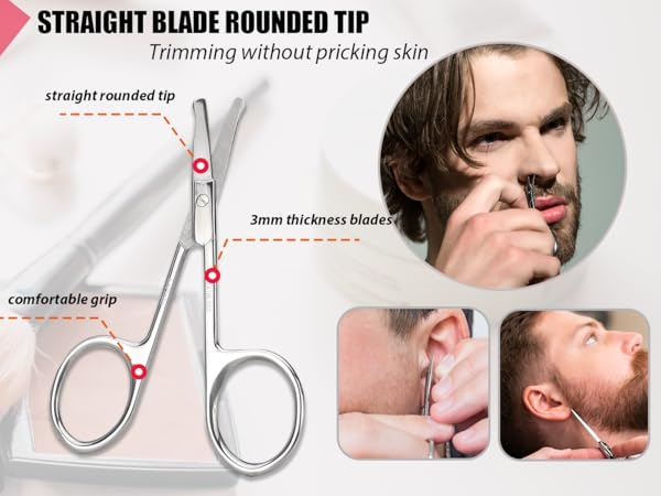 straight blade rounded tips