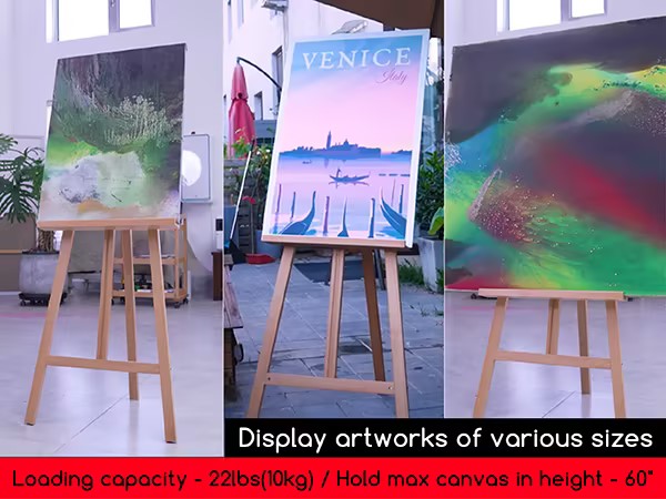 MEEDEN Wooden Easel Stand for Display Adjustable Art Easel for Painting