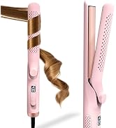 2 in 1 Hair Straightener and Curler, 360° Cool Airflow Styler Curling Iron Flat Iron, 1.25 Inch C...