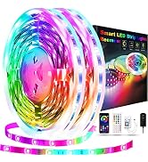 Reemeer 100ft Led Lights for Bedroom, Led Strip Lights Music Sync Color Changing Led Lights W/ Ap...
