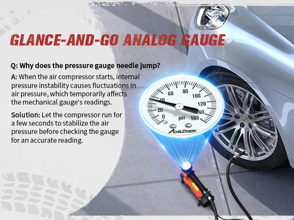Analog gauge Tire Inflator ACAP280