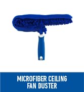 Unger Microfiber Ceiling Fan Duster, Household Cleaning Supplies to Trap Dust and Dirt, Reusable ...