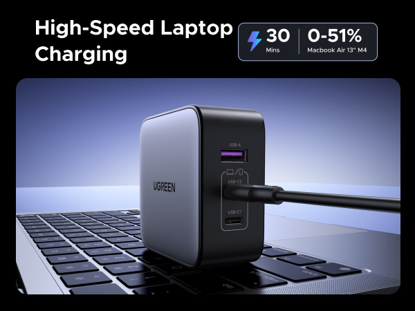 UGREEN 65W USB C Travel Adapter Charger