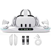 Lampelc Charging Dock for Meta Quest 3, Auto-Clamping Charging Station VR Charger Stand for Heads...