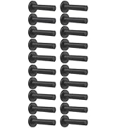 DOKU 20Pcs Door Stop, Matte Black 3.5 Inch Heavy Duty 304 Stainless Steel Door Stopper with Rubbe...