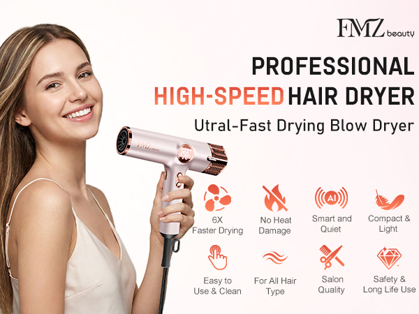 PROFESSIONAL HIGH-SPEED HAIR DRYER