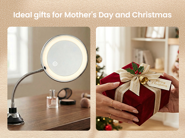 wall mounted makeup mirror with lights
