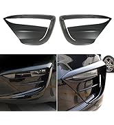 Bohisen Fit Tesla Model Y Fog Light Trim Front Fog Light Cover Eyebrow Cover Trim Frame Exterior ...