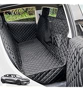 PETICON Dog Seat Covers for Tesla Model 3 & Y Back Seat with 2 Pack Door Protectors, 100% Waterpr...