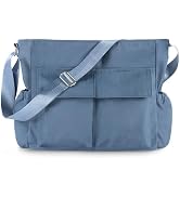 Canvas Messenger Bag Crossbody Shoulder Bag for Men Women Vintage Tote Laptop Bag Large Hobo Bag ...