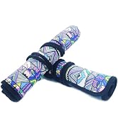 BTFLKNS Canvas Paint Brush Holder Roll Up Case, 2Pcs 20 Slot Portable Artist Organizer, Fits 14" ...