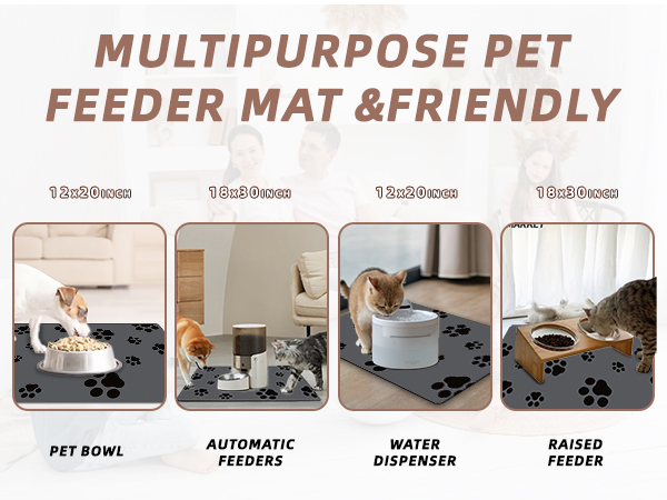 dog bowl mat