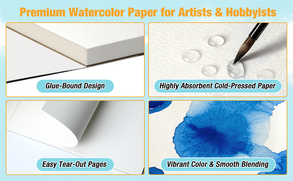Premium Watercolor Paper for Artists & Hobbyists