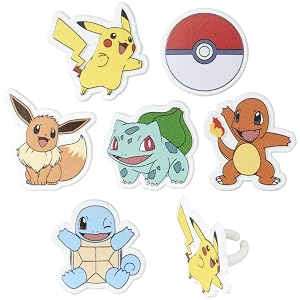 Pokemon cupcake rings
