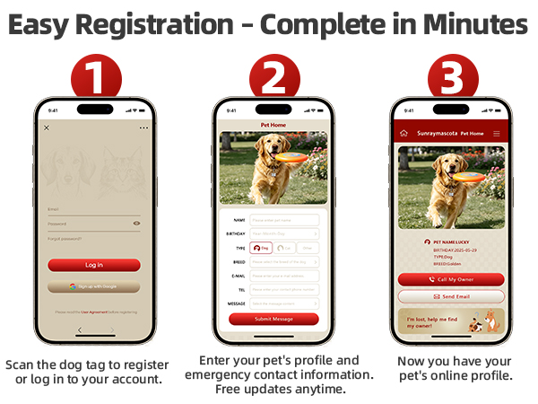 Dog ID Tag