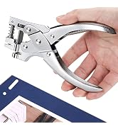Badge Hole Punch,Slot Punch 15MM x 3MM Hole Rectangle Hole Punch for ID Cards,Hand Held,No Burrs ...