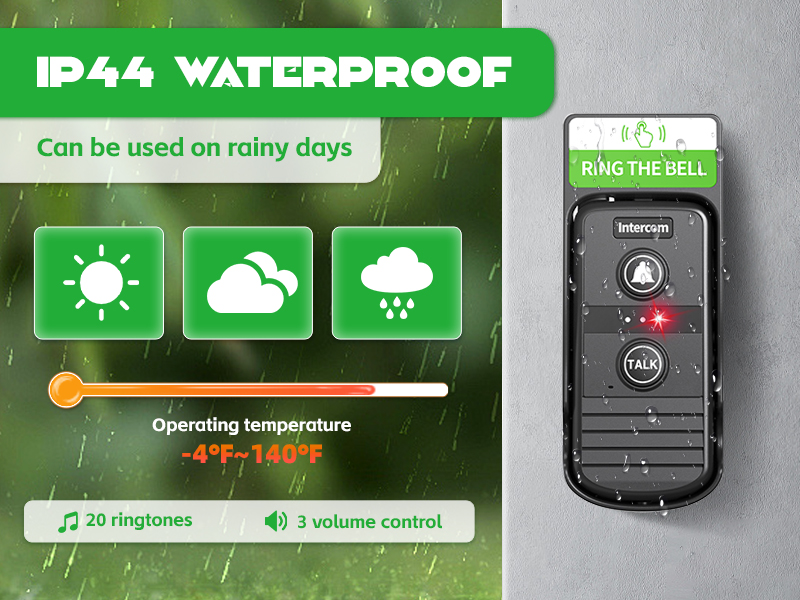 door intercom doorbell with voice