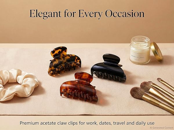 claw clips tortoise shell