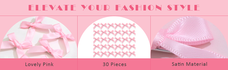 mini bow clips