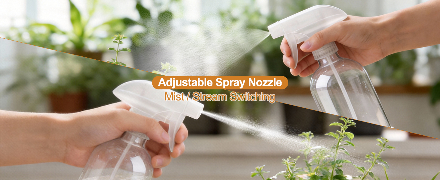 3 modes switching spray bottles 16oz