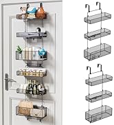 HapiRm Over Door Organizer Storage - Separable Door Organizer Hanging with 6 Metal Large Capacity...