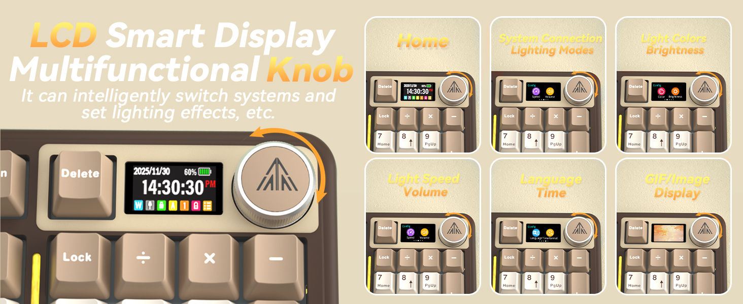 keyboard with screen