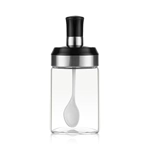 Glass condiment container