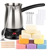 KEARLGMBH Wax Melter for Candle Making, Soy Candle Making Kit with Wax Melting Pot, DIY Candles M...