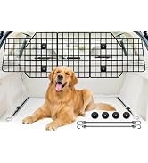 FEED GARDEN Dog Car Barrier for SUVs, Adjustable Universal-Fit Heavy-Duty Wire Mesh Pet Divider f...