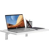 VEVOR Wall Mounted Folding Table, Wall Mount Drop Leaf Tables, Wooden Floating Desk for Dining, L...