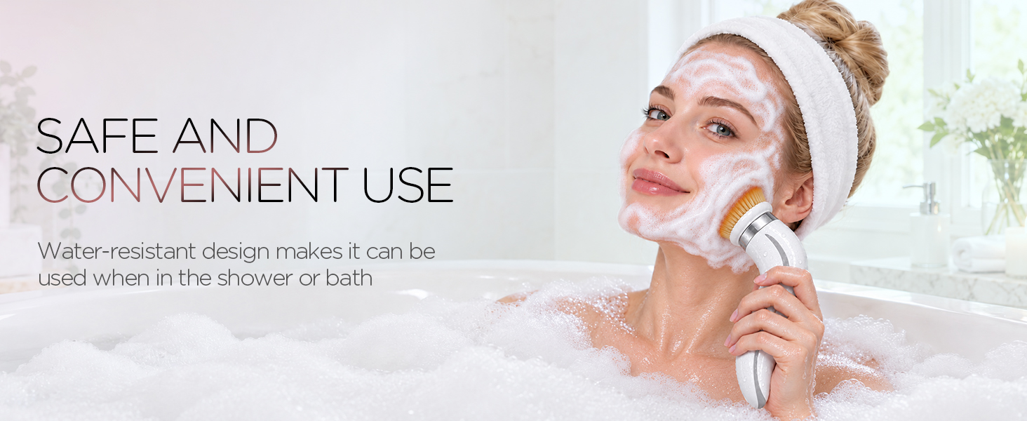 facial cleansing brush electric face scrubber rechargeable rotating face cleansing brush