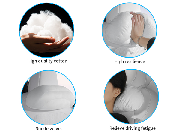 tesla headrest pillow white tesla neck pillow tesla model y headrest pillow tesla pillow neck pillow
