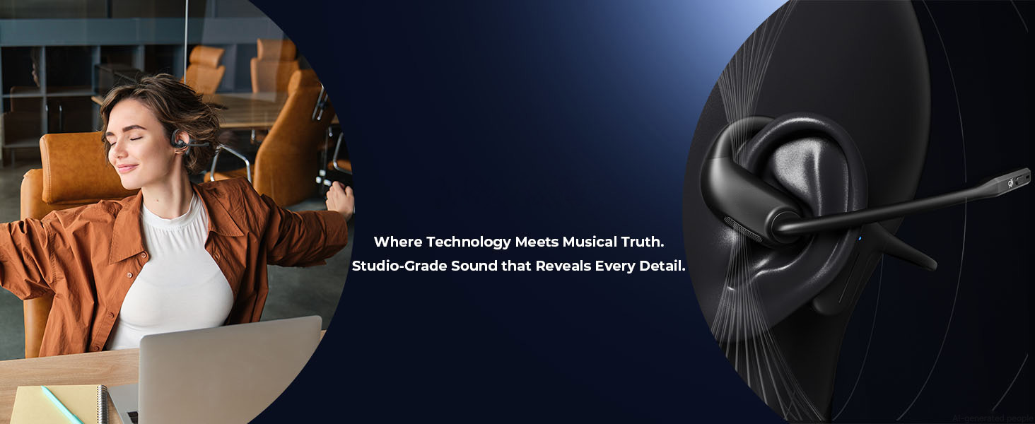 Hi-Fi Sound Quality – Feel the Music, Bone Air Conduction Technology