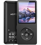 AGPTEK A02S 16GB MP3 Player, 70 Hours Playback Lossless Sound Music Player, Supports up to 128GB,...
