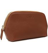 Londo Genuine Leather Makeup Bag Cosmetic Pouch Travel Organizer Toiletry Clutch