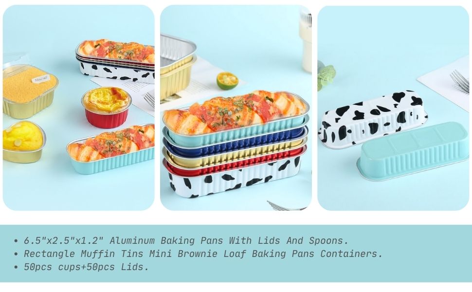 Findful Mini Loaf Baking Pans with Lids