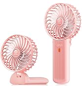 JZCreater Mini Handheld Fan, USB Desk Fan, Quiet Portable Handheld Fan, 4 Speed, 15H Cooling Fan,...