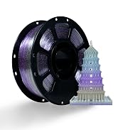 iBOSS Transparent Filament Clear PETG Filament 1.75mm, PETG Glitter 3D Printer Consumables, 1kg F...
