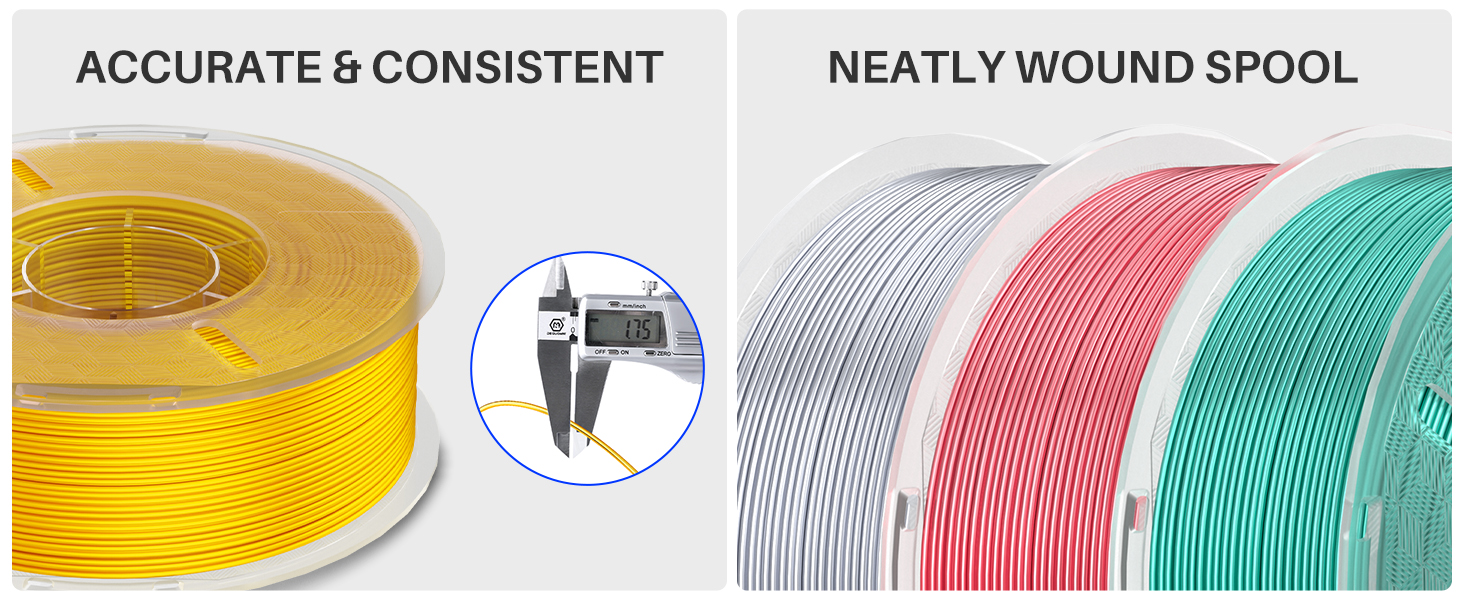 1.75mm, neatly wound spool
