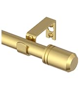 Gold curtain rods for window