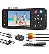 Lvrzng VHS to Digital Converter with 4" HD Screen, VCR to Digital Converter, USB & TF Storage, Co...
