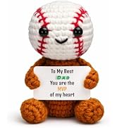 Handmade Crochet Baseball man Decorative Ornament Gift (dad)