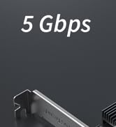 5Gb PCIe Network Card, PCIe Ethernet Card with Extra Low-Profile, PCI Express Network Adapter