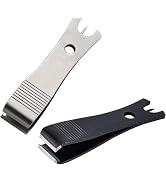 2Pcs Black Silver Fishing Line Cutter Nipper with Hook Eye Cleaner Pin Stainless Steel Fishing Li...
