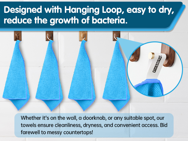 blue cleaning cloth