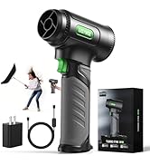 Cordless Snow Blower& Oversize Turbo Car Dryer, 756W 1200G Turbo Air Blower for Drying Cars, Elec...