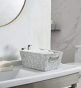 DECOMOMO Small Storage Baskets, Basket for Bathroom, 4pcs Nestable Mini Storage Bins for Organizi...