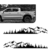 Qurbuns 2 PCS Mountain Tree Forest Stickers for Car Body Door Side, 39.37